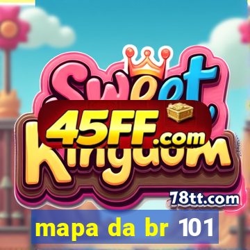 mapa da br 101
